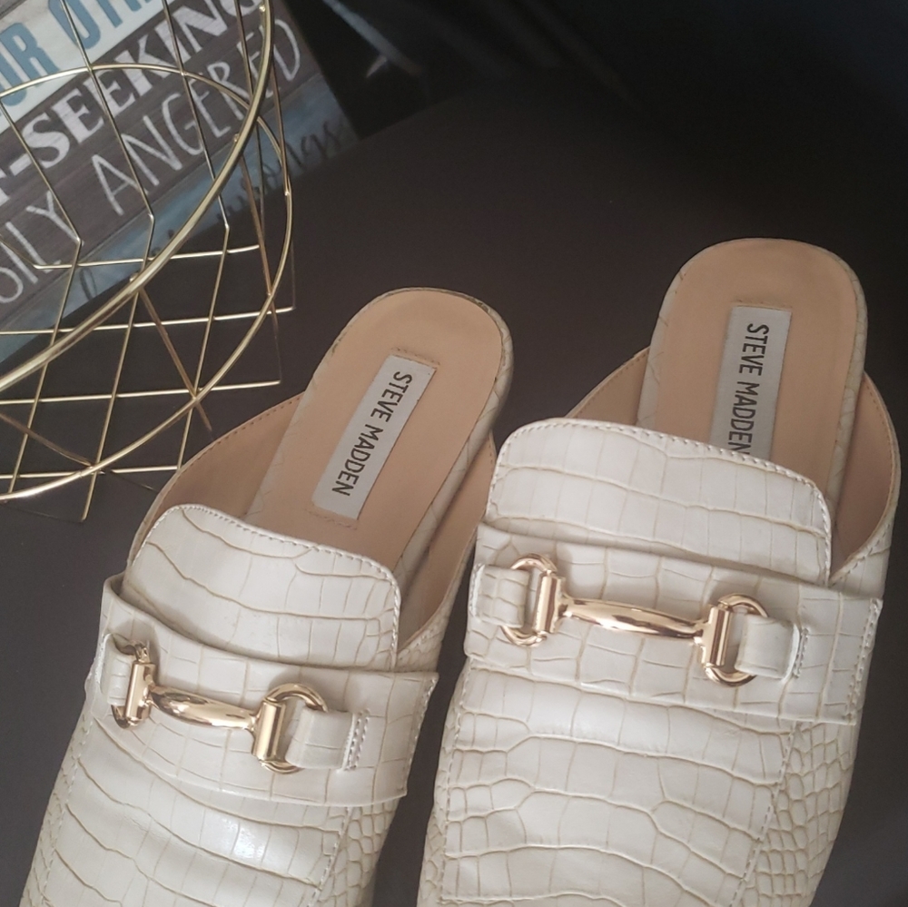 Steve Madden Crocidille Loafer Slides Size 9.5 - image 5